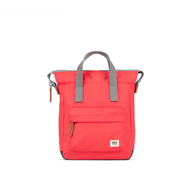 Roka Bantry B SMALL Backpack-Sustainable Nylon - Poppy (Coral Red)