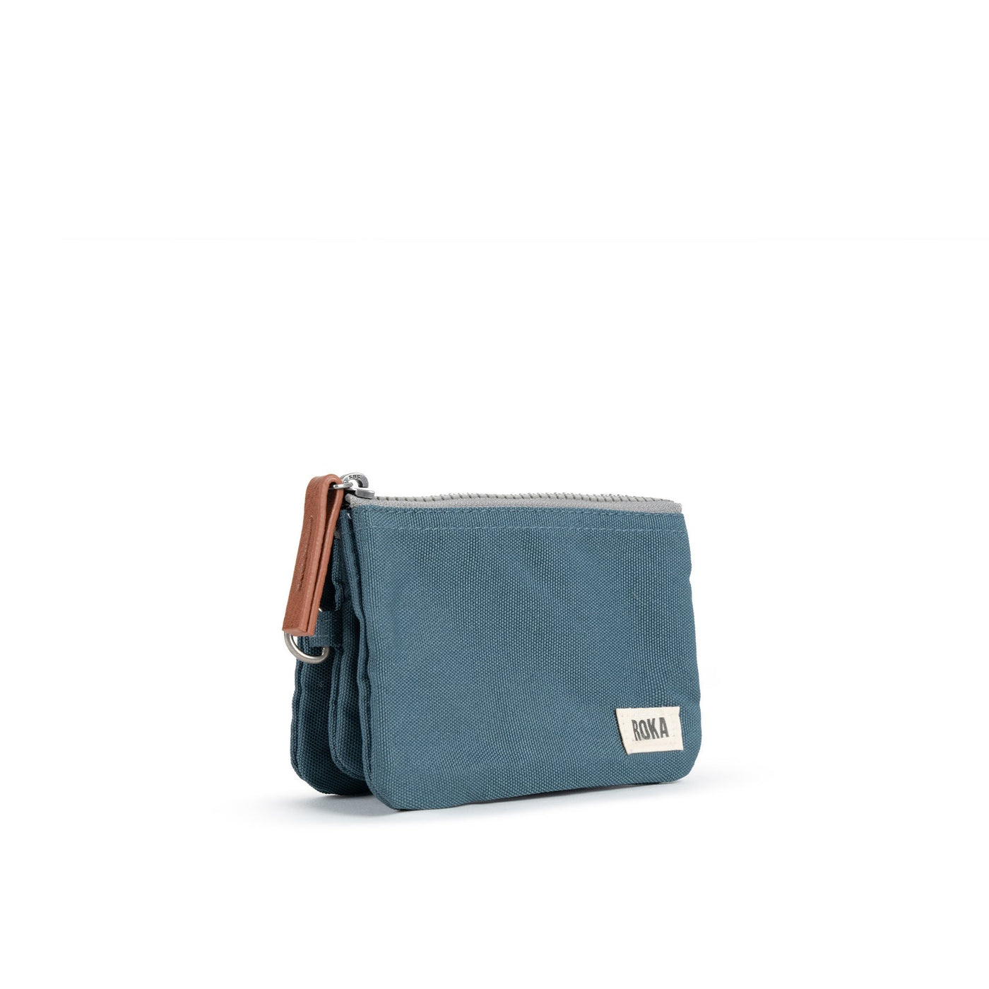 Roka Carnaby Small Wallet - Recycled Canvas - Airforce Blue