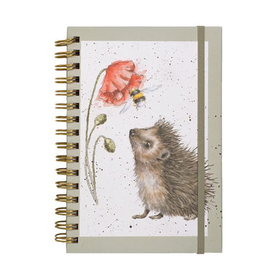Busy as a Bee (Hedgehog) A5 Notebook  - Wrendale Designs