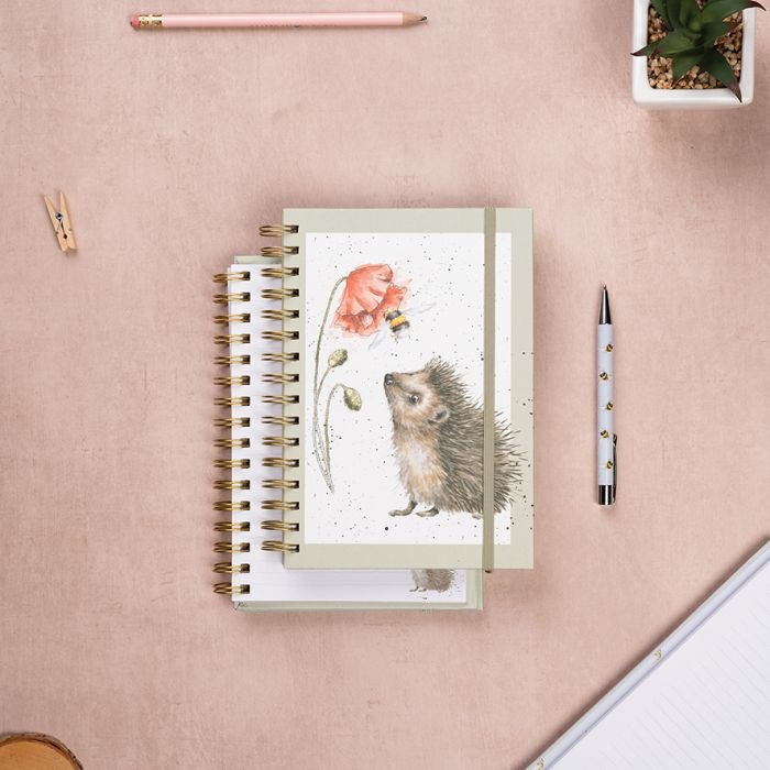 Busy as a Bee (Hedgehog) A5 Notebook  - Wrendale Designs