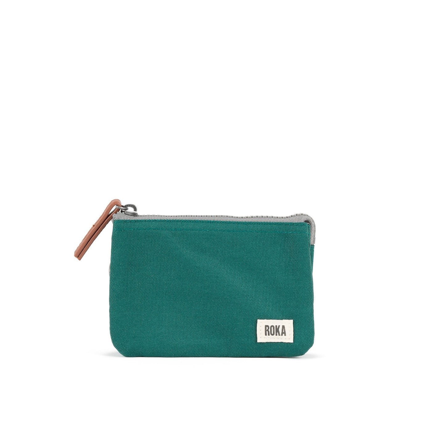 Roka Carnaby Small Wallet - Recycled Canvas - Teal