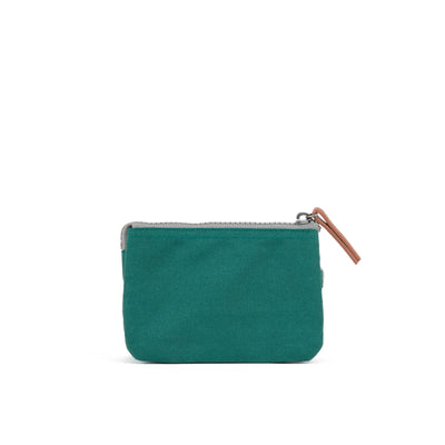 Roka Carnaby Small Wallet - Recycled Canvas - Teal