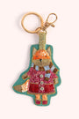 Powder Fall Fox Beaded Keyring