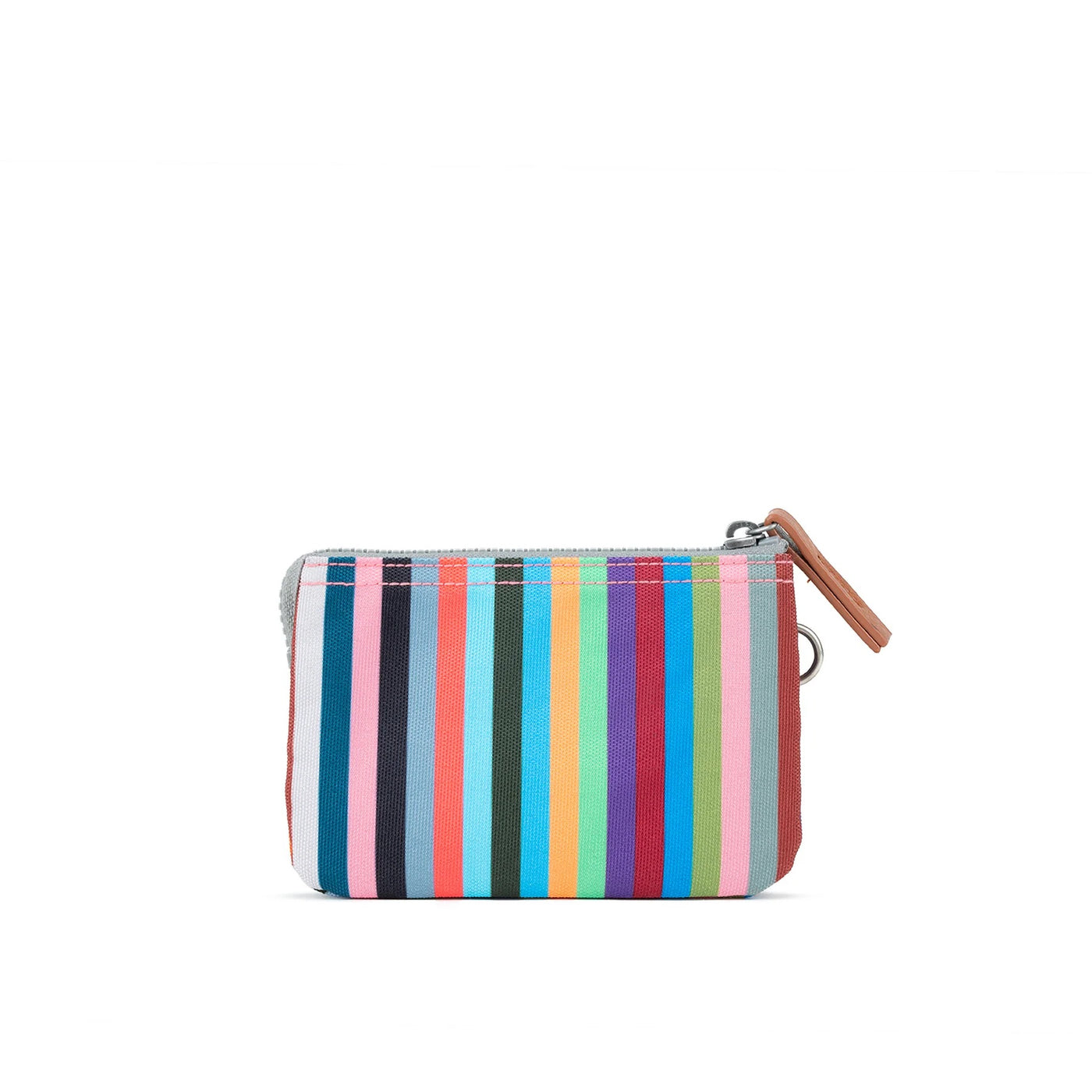 Roka Carnaby Small Wallet - Recycled Canvas - Multi Stripe