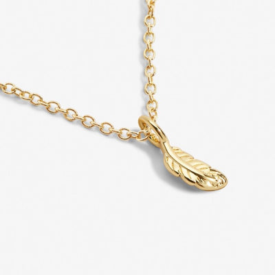 Joma Jewellery -Feather - Gold Mini Charms Necklace