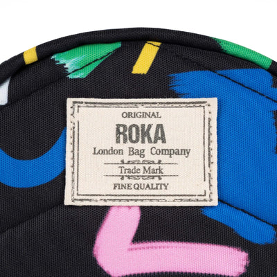 Roka PADDINGTON B - Recycled Canvas - Limited Edition Scribble Print (Black)