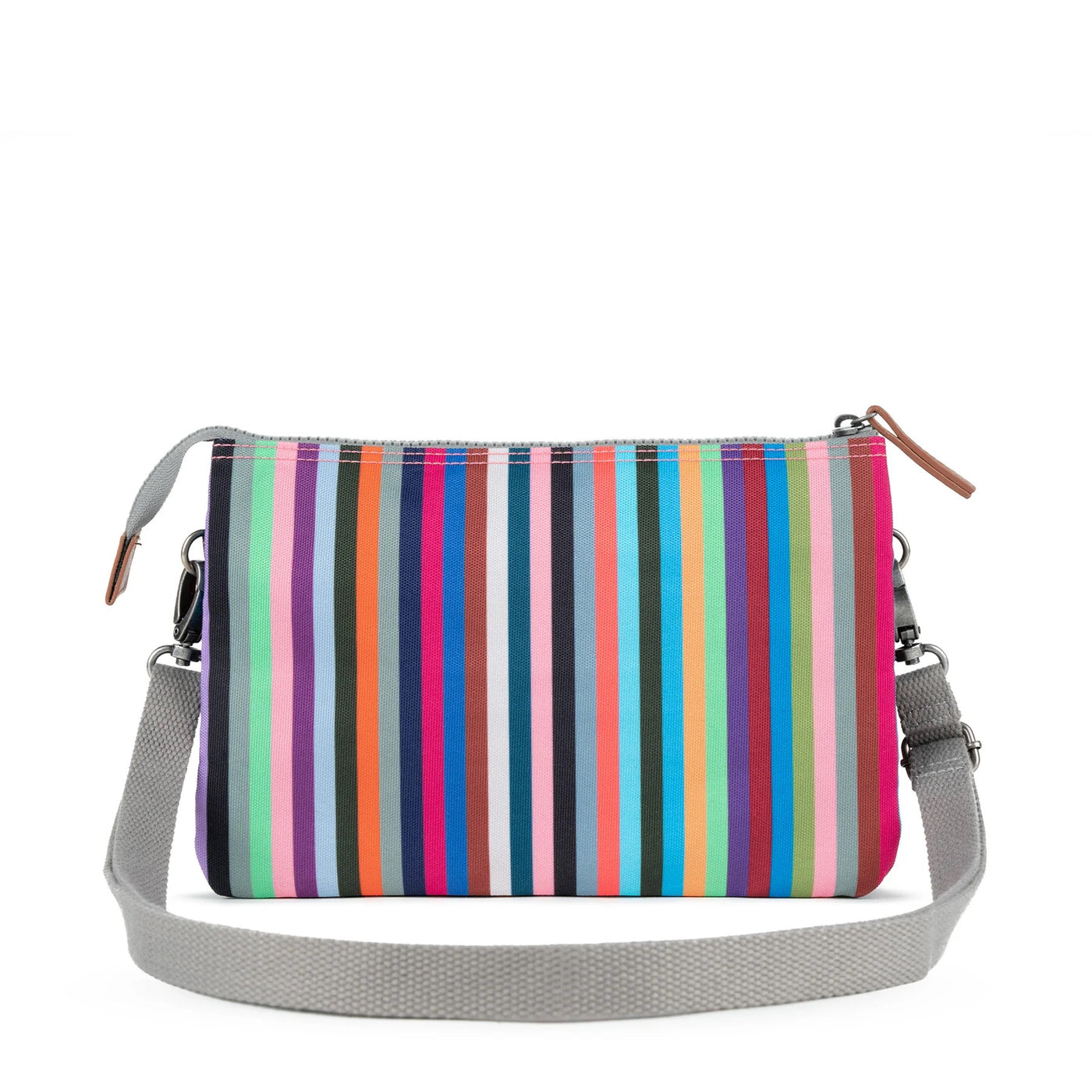 Roka Carnaby XL Crossbody-Recycled Canvas - Multi Stripe