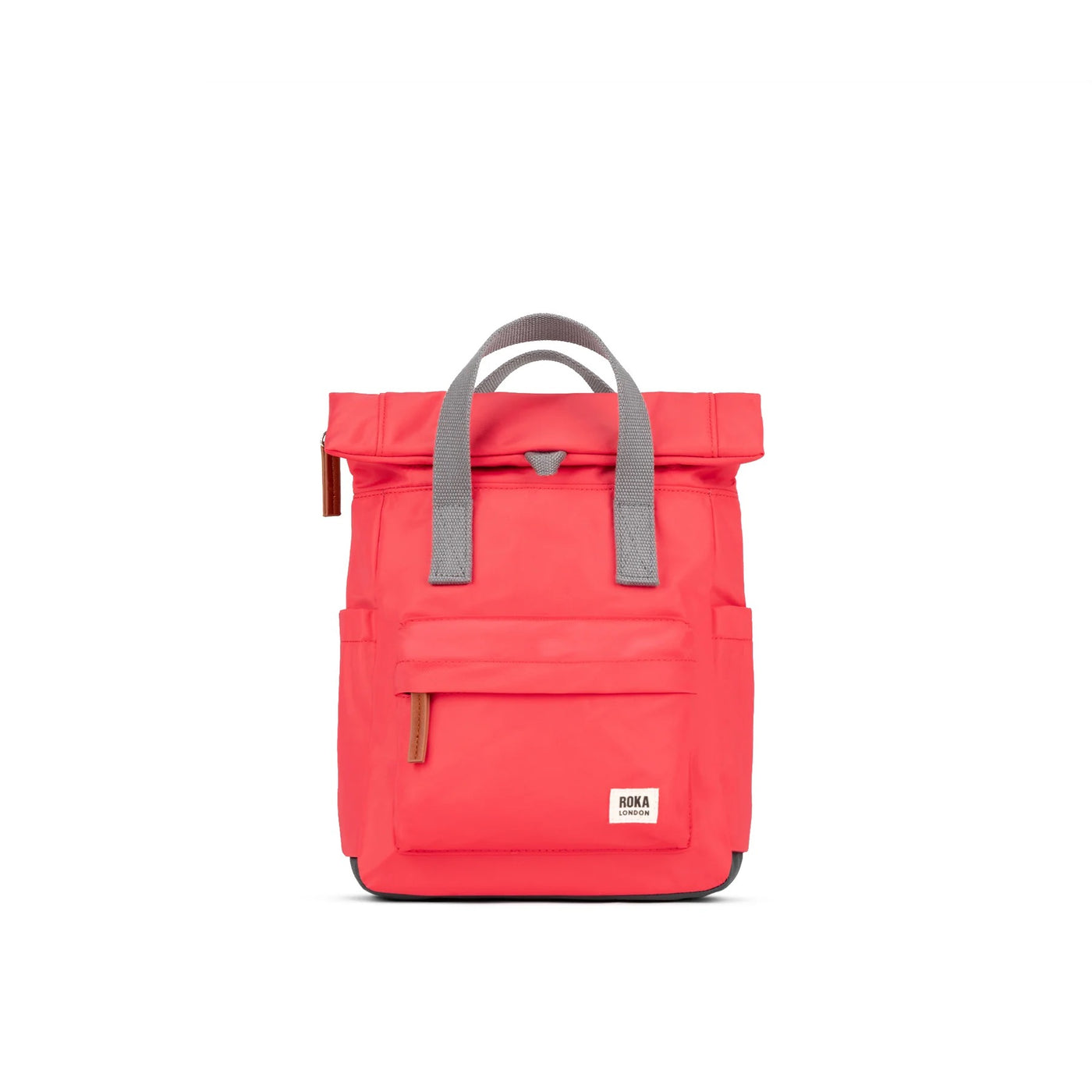 Roka Canfield B Backpack-Recycled Nylon - SMALL - Poppy (Bright Coral Red)