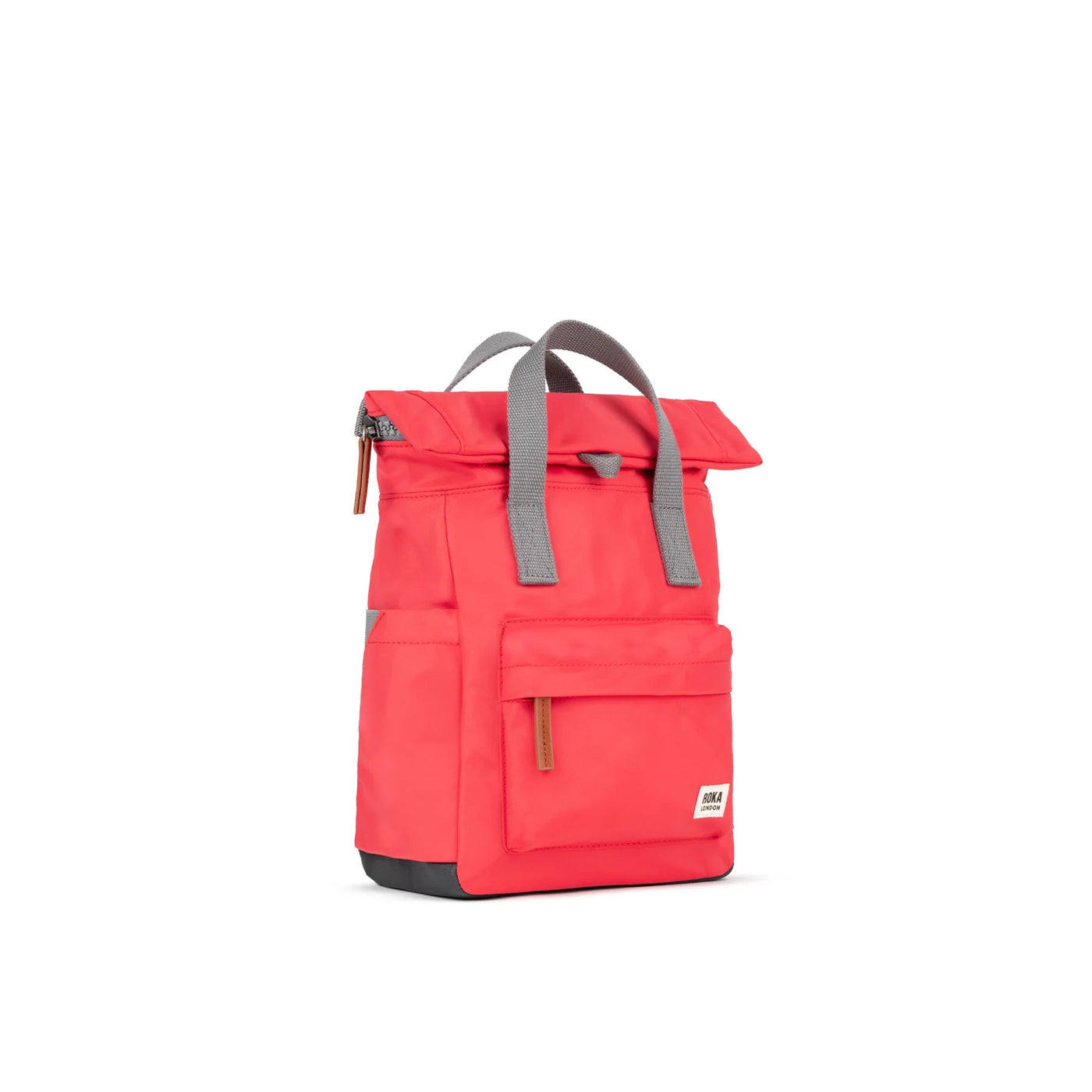 Roka Canfield B Backpack-Recycled Nylon - SMALL - Poppy (Bright Coral Red)