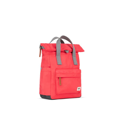 Roka Canfield B Backpack-Recycled Nylon - SMALL - Poppy (Bright Coral Red)