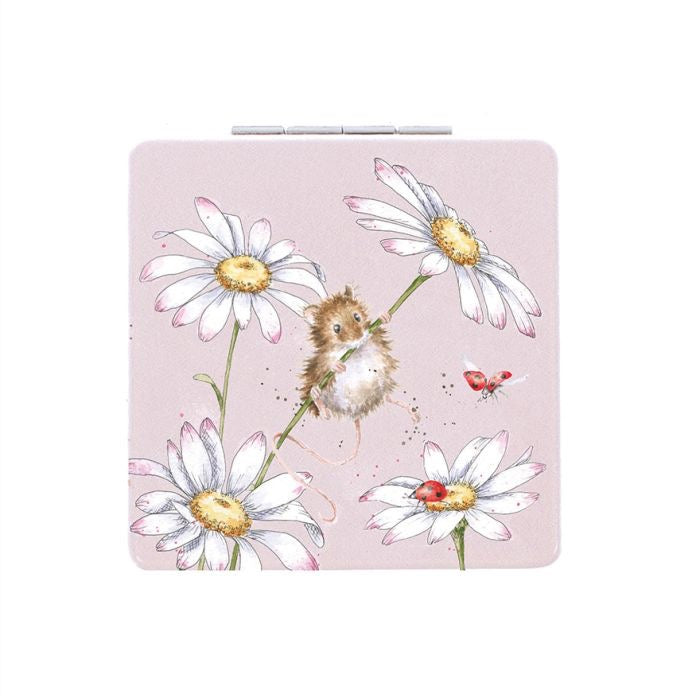 Oops a Daisy (Mouse) Compact Mirror  - Wrendale Designs
