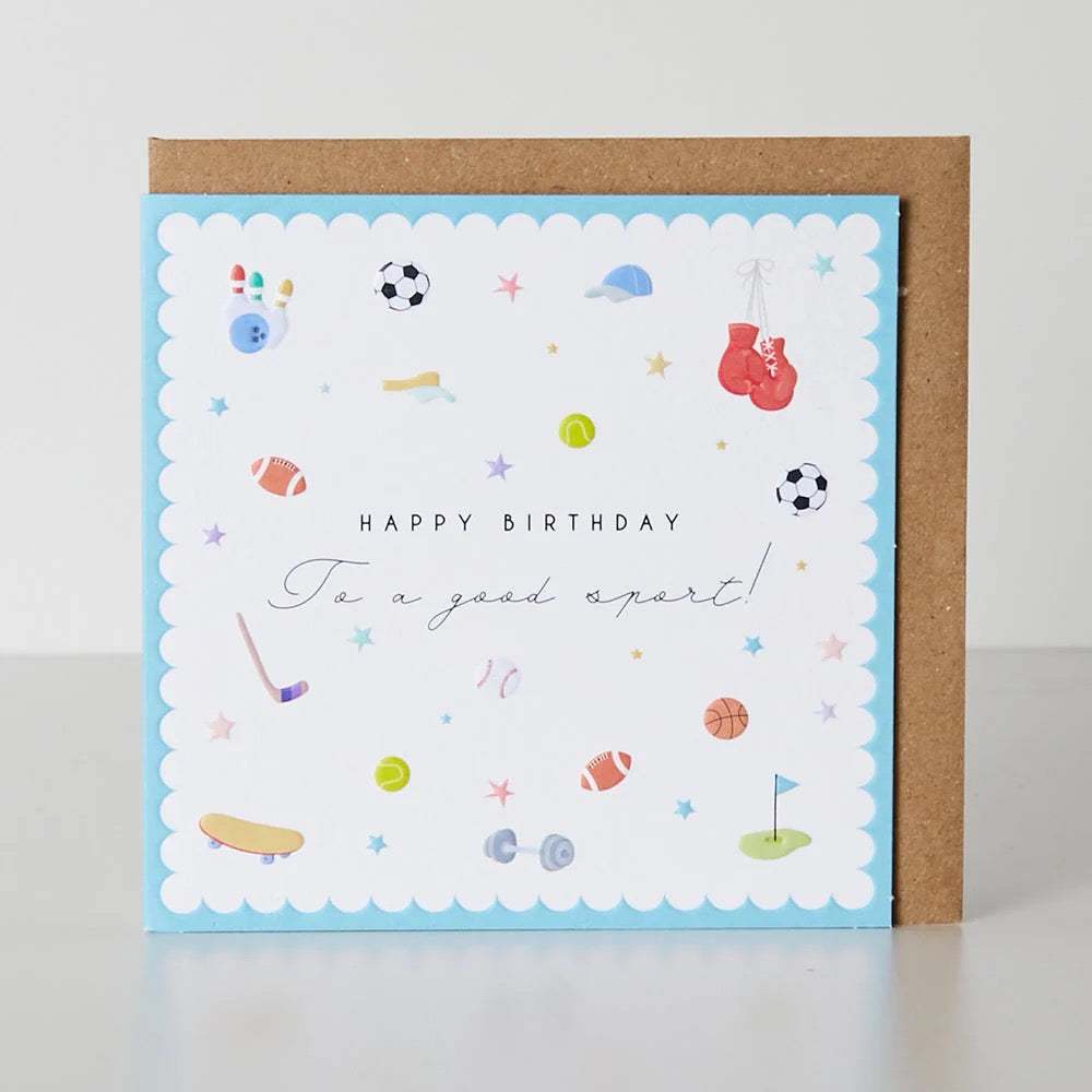 Belly Button Good Sport Birthday SMALL Card