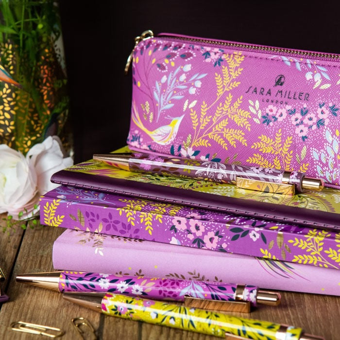 Sara Miller Mauve Haveli Garden Pencil Case