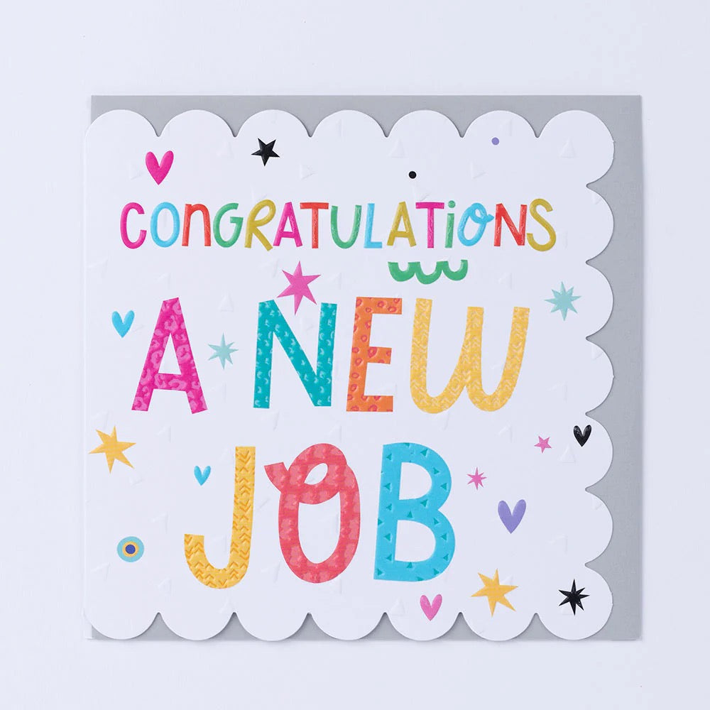 Belly Button Congratulations New Job Card