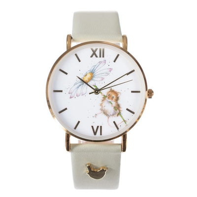 Oops a Daisy (Mouse) Watch - Wrendale Designs - Sage Green