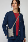 Roka Chelsea Small Crossbody Bag - Sustainable Canvas - Linear Dot (Limited Edition)