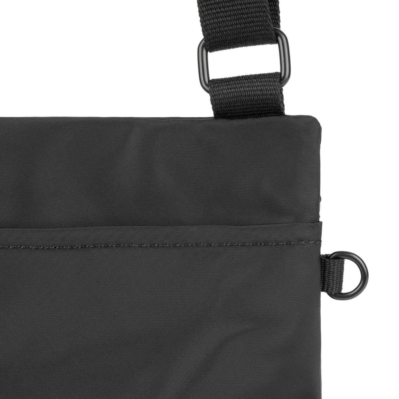 Roka CHELSEA B - MEDIUM Crossbody Bag -Recycled Nylon - ALL Black (Limited Edition)