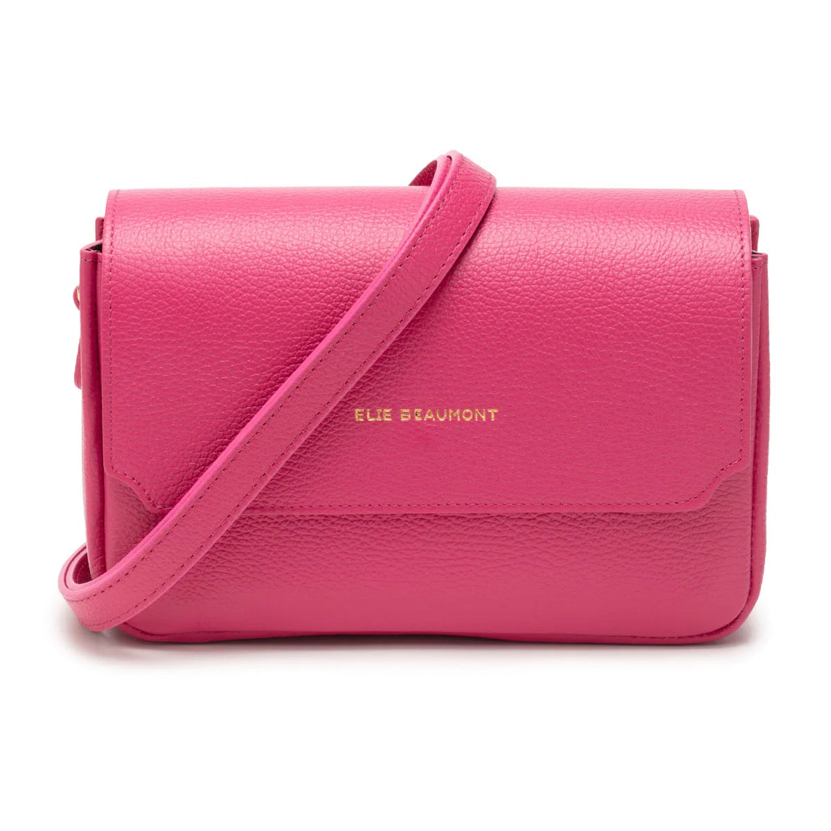 Elie Beaumont Fold Crossbody Bag - Cerise Pink