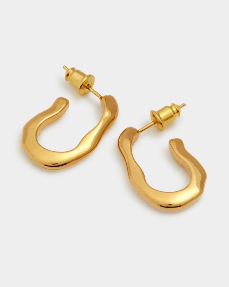 Katie Loxton Waterproof Jewellery -  Hera - Gold Hoop Earrings