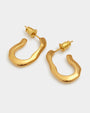 Katie Loxton Waterproof Jewellery -  Hera - Gold Hoop Earrings