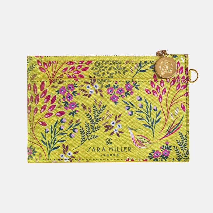 Sara Miller Lime Songbird Large Coin Purse