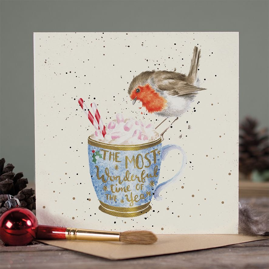 &#39;Winter Water&#39; Robin Christmas Card - Wrendale Designs