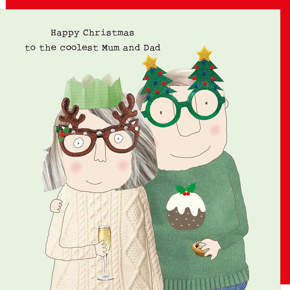 Rosie Made A Thing - Mum & Dad Cool - Christmas Card