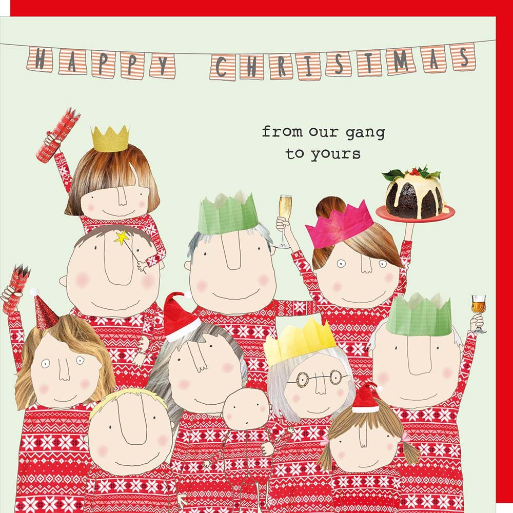 Rosie Made A Thing -  Xmas Gang - Blank Christmas Card