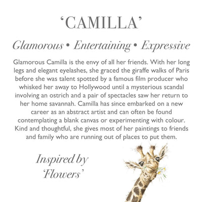 Camilla Junior - Giraffe Character Plush Toy - Wrendale Designs
