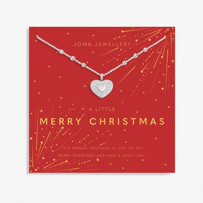 Joma Jewellery -A Little 'Merry Christmas' - Silver Heart Necklace