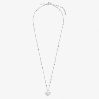 Joma Jewellery -A Little 'Merry Christmas' - Silver Heart Necklace