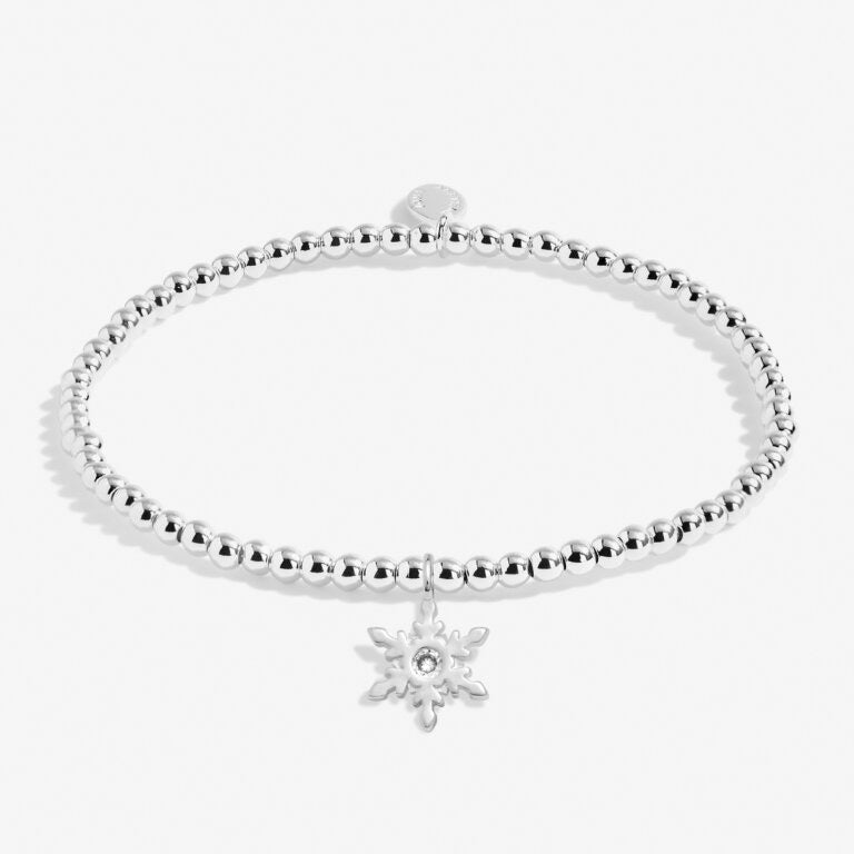 Joma Jewellery A Little 'Christmas Wishes' Silver Snowflake Bracelet