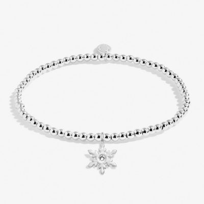 Joma Jewellery A Little 'Christmas Wishes' Silver Snowflake Bracelet