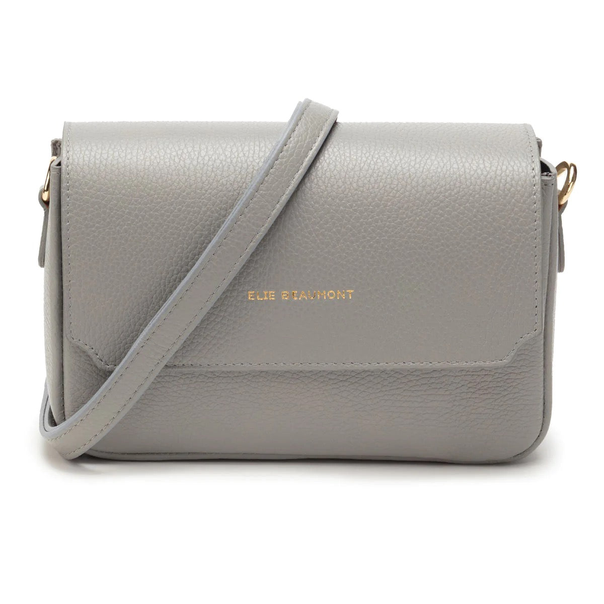 Elie Beaumont Fold Crossbody Bag - Light Grey