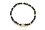 Boho Betty Wonder Gold & Black Spinel Gemstone Stretch Bracelet
