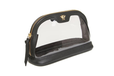 Alice Wheeler Clear Beauty Case/Make-Up Bag - Black