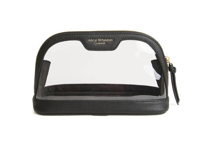 Alice Wheeler Clear Beauty Case/Make-Up Bag - Black