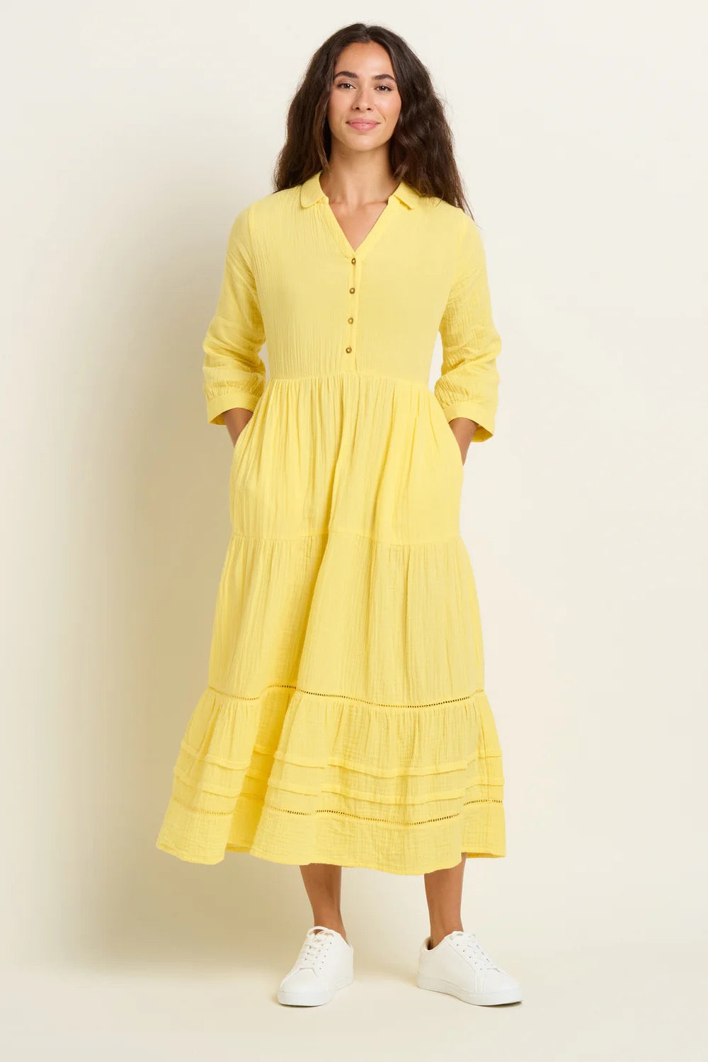 Brakeburn Women's Erica Maxi Dress - Yellow