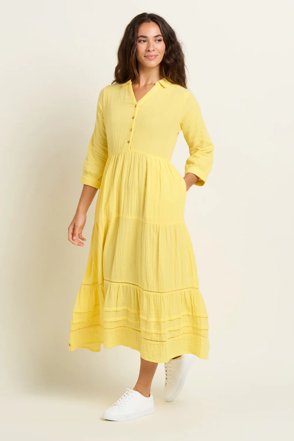 Brakeburn Women's Erica Maxi Dress - Yellow