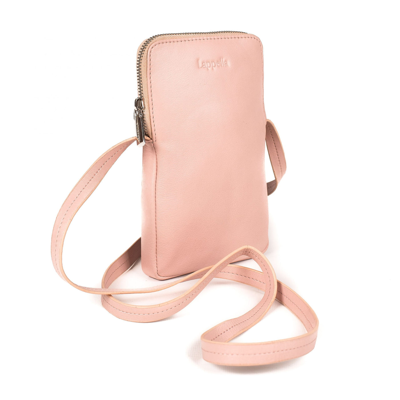 Lappella MIA Blush Pink - Small Leather Zip Crossbody Phone Handbag (Copy)