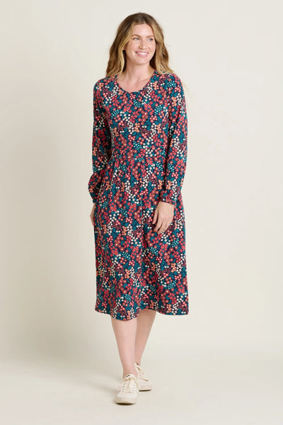 Brakeburn Winter Ditsy Midi Dress -