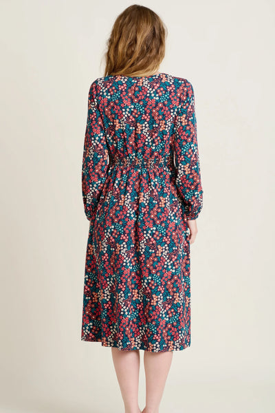 Brakeburn Winter Ditsy Midi Dress -