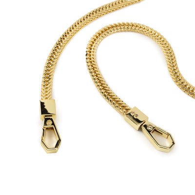 Elie Beaumont Designer GOLD BRACELET STYLE Adjustable Crossbody Bag Strap (GOLD Fittings)