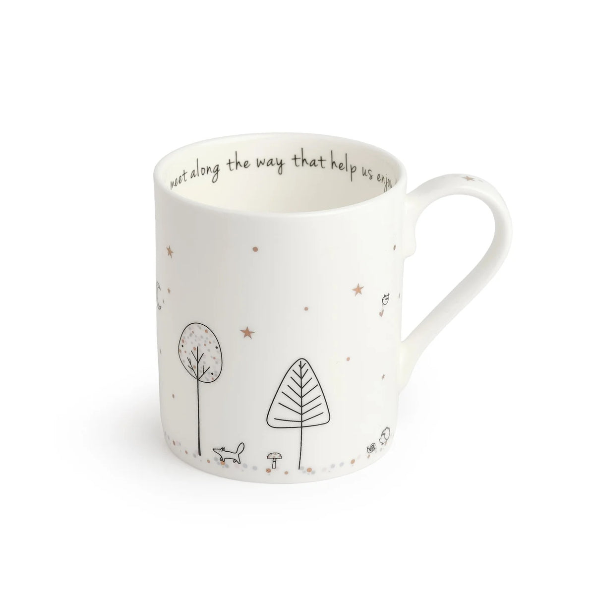 Belly Button - It's the Friends We Meet Along The Way - Forest Friends - Fine Bone China Signature Mug