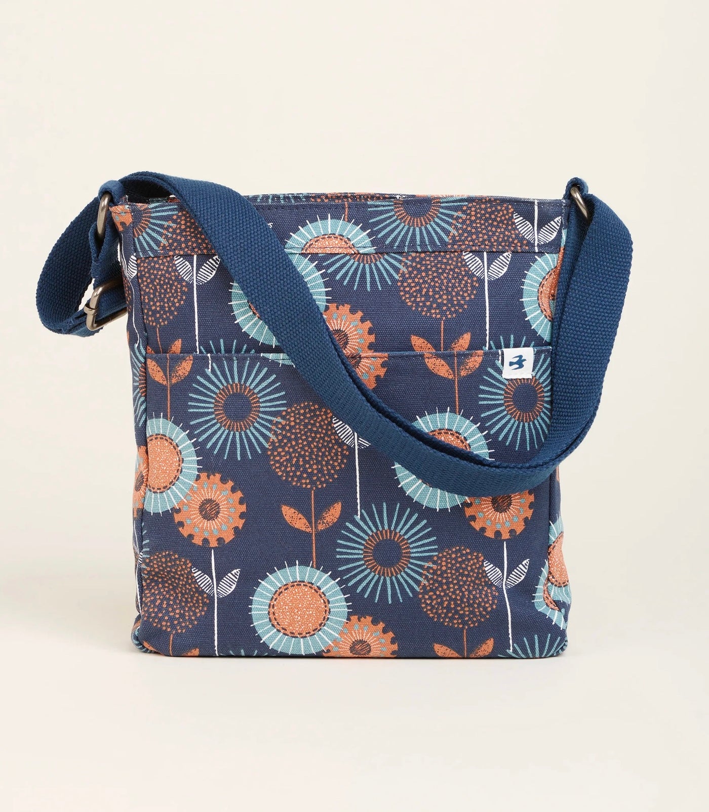 Brakeburn Freya Print Large Crossbody Bag - Navy/Multi