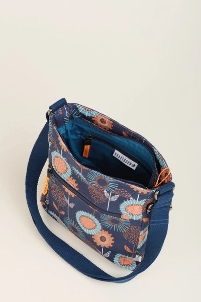 Brakeburn Freya Print Large Crossbody Bag - Navy/Multi