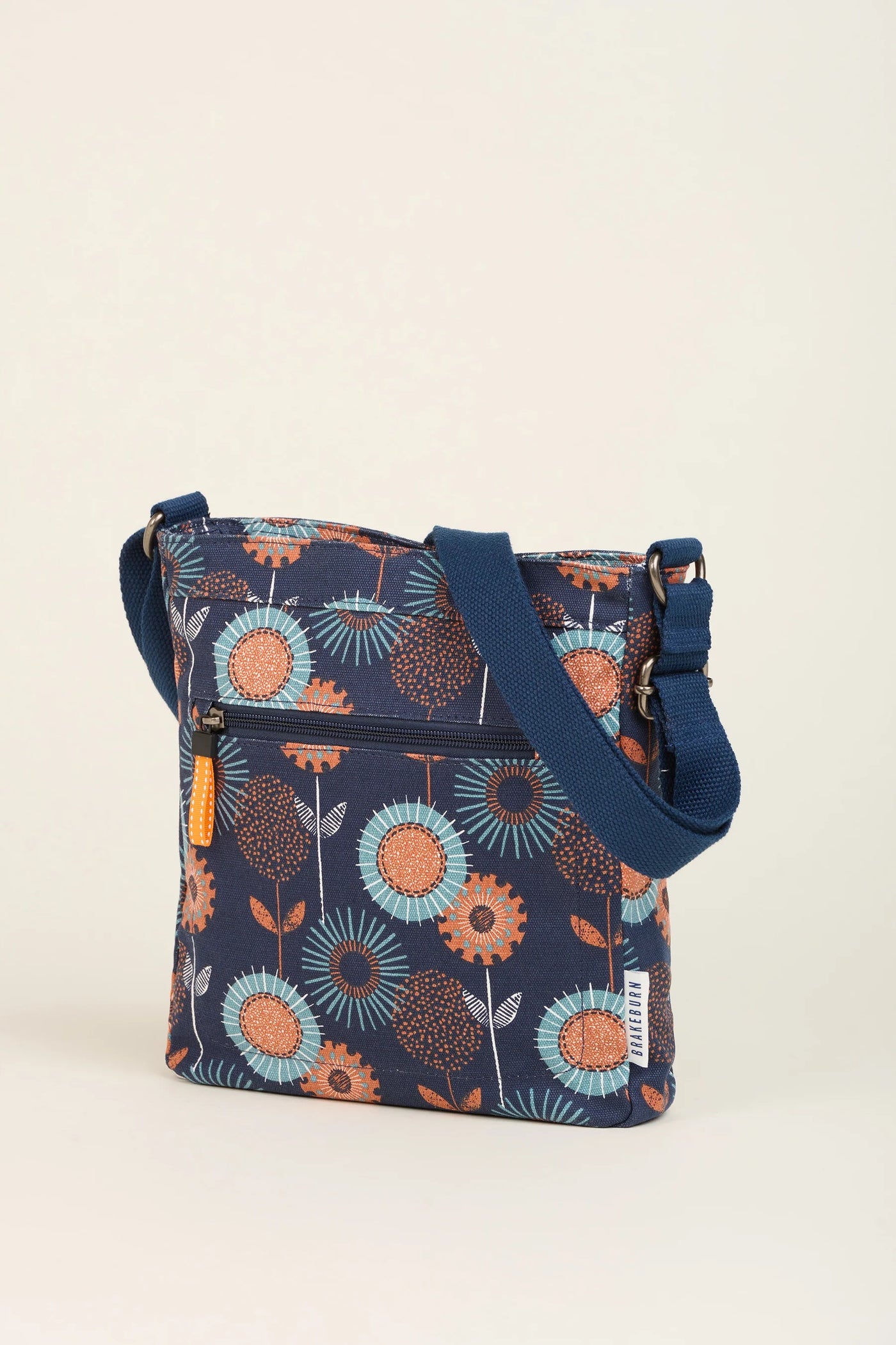 Brakeburn Freya Print Large Crossbody Bag - Navy/Multi