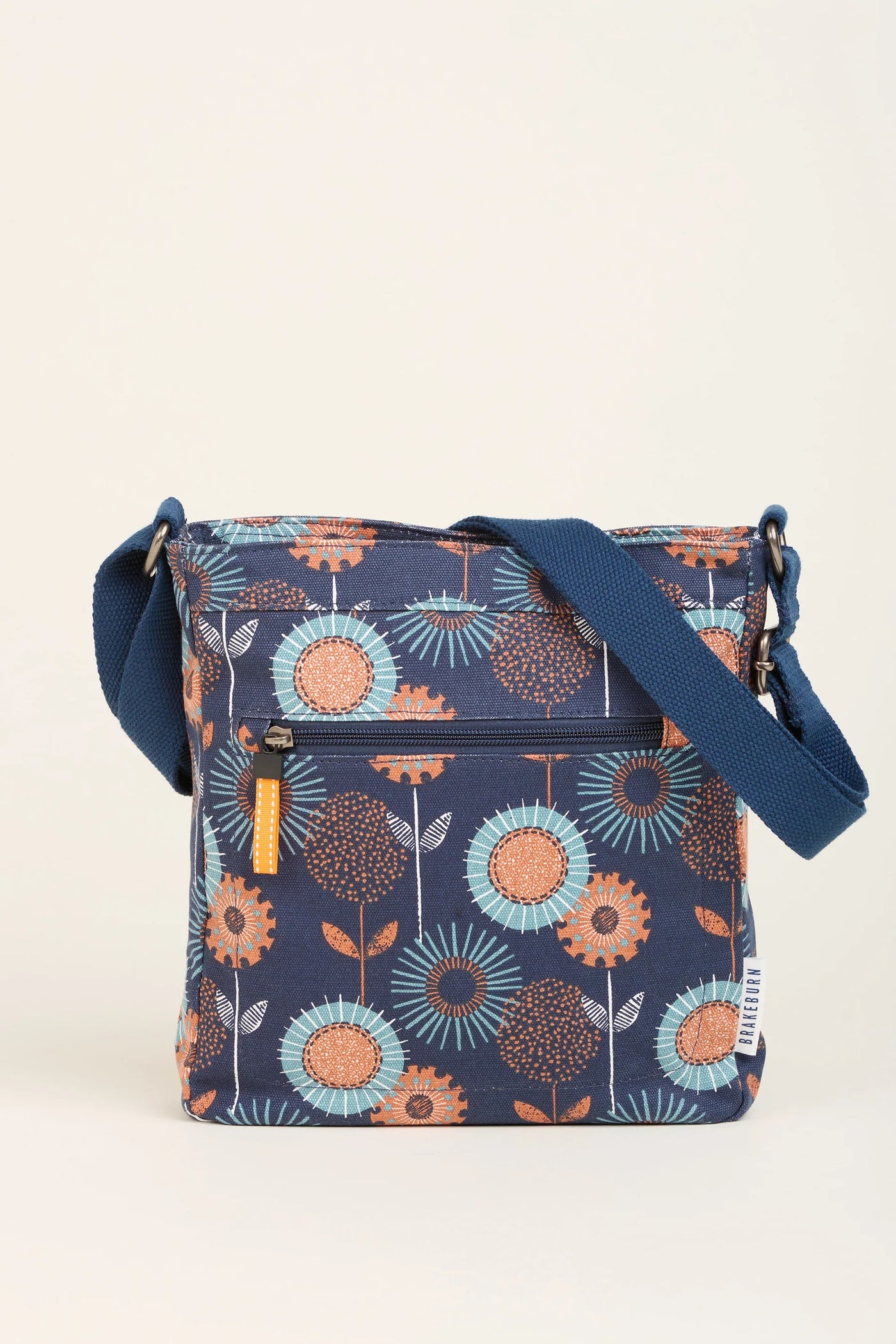 Brakeburn Freya Print Large Crossbody Bag - Navy/Multi