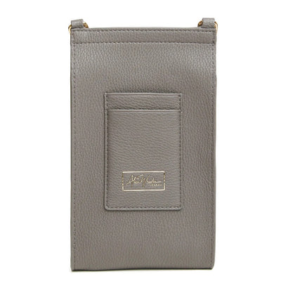 Alice Wheeler Mini Bloomsbury Crossbody Phone Bag -Slate Grey