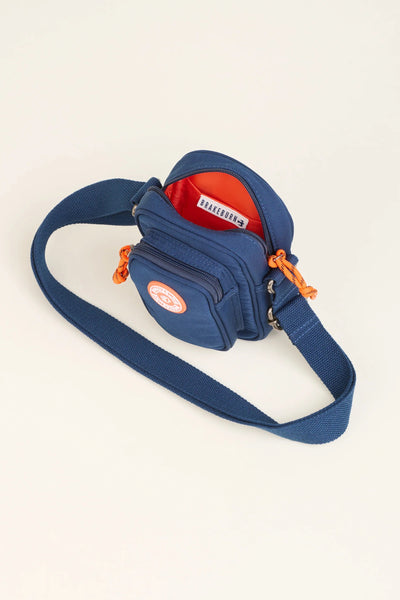 Brakeburn Classic Small Pouch Crossbody Bag - Navy/Orange